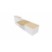 3617350000252-Module d'accueil PMR GUEST - intermédiaire - L100 x H74 cm - corps blanc plateau chêne clair (habil-P_405153290_2-1