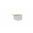 3617350000238-Module d'accueil PMR GUEST - extrémité gauche - L100 x H74 cm - corps blanc plateau chêne clair (habil-P_405153292_1-0