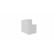 3617350000122-Module d'accueil haut GUEST - extrémité gauche - L120 x H113 cm - corps blanc plateau blanc avec échancrures (habil-P_405153303_2-1