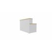 3617350000078-Module d'accueil haut GUEST - indépendant - L160 x H113 cm - corps blanc plateau chêne clair avec échancrures (habil-P_405153308_1-0