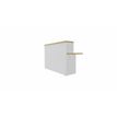 3617350000054-Module d'accueil haut GUEST - intermédiaire - L160 x H113 cm - corps blanc plateau chêne clair avec échancrures (habil-P_405153310_1-0