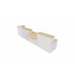 3617350000054-Module d'accueil haut GUEST - intermédiaire - L160 x H113 cm - corps blanc plateau chêne clair avec échancrures (habil-P_405153310_2-1