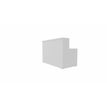 3617350000047-Module d'accueil haut GUEST - extrémité gauche - L160 x H113 cm - corps blanc plateau blanc avec échancrures (habil-P_405153311_1-0