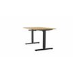 3617350004540-Bureau AXEL assis/debout - réglage par manivelle - L160 x P80 cm - plateau imitation chê-P_405153336_1-0