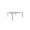 3617350003697-Bureau Bench ARIAL - L140 x P165 cm - plateau imitation chêne brunswick - pieds gris alum-P_405153440_1-0