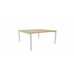 3617350003550-Bureau Bench ARIAL - L160 x P165 cm - plateau imitation chêne clair - pieds blancs-P_405153454_1-0