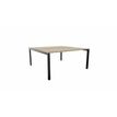 3617350003505-Bureau Bench ARIAL - L180 x P165 cm - plateau imitation chêne brunswick - pieds noirs-P_405153459_1-0
