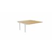 3617350003376-Bureau Bench ARIAL - Plan suivant - L140 x P165 cm - plateau imitation chêne clair - pied-P_405153472_1-0