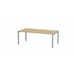 3617350003031-Table de réunion ARIAL - L200 x P100 x H73,5 cm - plateau imitation chêne clair - pieds -P_405153506_1-0