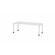 3617350002447-Table de réunion mobile ARIAL - L200 x P100 cm - plateau blanc - pieds blancs-P_405153556_1-0