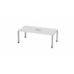 3617350002102-Table de réunion mobile ARIAL - L200 x P100 cm - plateau blanc - pieds gris (trappe non i-P_405153572_1-0