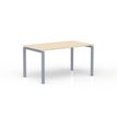 Bureau CONECT - L160 x P80 cm - plateau imitation érable - pieds gris