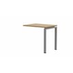 3617350004939-Retour pour bureau CONECT - L80 x P60 cm - plateau imitation chêne clair - pieds gris-P_405153659_1-0