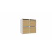 3617350006131-Vestiaire CAMILLE 4 cases - fermeture à clef - H75,5 x L80,7 x P43,2 cm - corps blanc neige --P_405155109_1-0