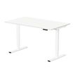 3760350286048-Bureau électrique VICTOR - L120x70cm - Pieds blancs - plateau blanc laqué-P_405156032_1-0