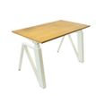 3760350283207-Bureau électrique THEODORE - L180x80cm - Pieds blanc - plateau chêne de fil-P_405156138_2-1