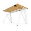 3760350283207-Bureau électrique THEODORE - L180x80cm - Pieds blanc - plateau chêne de fil-P_405156138_3-2