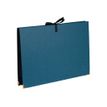 Exacompta OfficeByMe - Trieur extensible 18 compartiments A4 - fermeture à ruban - bleu canard