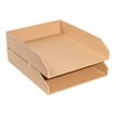 Exacompta OfficeByMe - Lot de 2 corbeilles à courrier - pour A4+ - beige