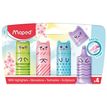 3154147436042-Maped Fluo'Peps Pastel - 4 Mini surligneurs décor KAWAI (blister 100% carton)-P_405157974_1-0