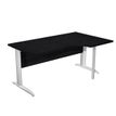 7331920001444-Bureau compact Trend - L160 cm - retour à droite - Pieds métals - plateau imitation frê-P_405165684_1-0