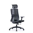 3700339992577-Fauteuil SYLVESTER - accoudoirs réglables - appui-tête intégré - noir-P_405167164_2-1