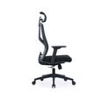 3700339992577-Fauteuil SYLVESTER - accoudoirs réglables - appui-tête intégré - noir-P_405167164_3-2