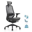 3700339994045-Fauteuil de bureau ZEBULON - accoudoirs réglables - appuie-tête réglable - noir-P_405167165_1-0