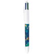 3086123755284-BIC 4 Couleurs - Stylo à bille 4 couleurs - 1 mm - pointe moyenne - blue liquid-P_405184362_1-0