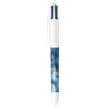 3086123755284-BIC 4 Couleurs - Stylo à bille 4 couleurs - 1 mm - pointe moyenne - blue liquid-P_405184362_2-1
