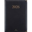 3664447206189-Agenda Kiev - 1 semaine sur 2 pages - 22 x 30 cm - noir - Oberthur--0