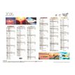 3371010517718-Quo Vadis - Calendrier éphéméride - 2025 - Français - Fantaisie - Multicolore - 12 mois de janvier à décembre - 55x40,5 cm - Papier Clairefontaine blanc - Fabri--0