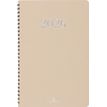 3664447208442-Agenda spiralé Galway - 1 semaine sur 2 pages - 19 x 24,5 cm - olive - Oberthur--0