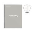 8422593467183-Notebook Emotions, couverture rigide, A4, lignes horizontales 7 mm, 80 feuilles de 1 couleur, Miquelriu--1