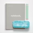8422593467183-Notebook Emotions, couverture rigide, A4, lignes horizontales 7 mm, 80 feuilles de 1 couleur, Miquelriu--2
