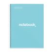 8422593486078-Notebook Emotions, couverture rigide,  A4, lignes horizontales 7 mm, 80 feuilles de 1 couleur, Miquelri--0