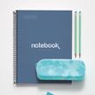 8422593485521-Notebook Emotions, couverture rigide, A4 lignes horizontales 7 mm, 120 feuilles de 5 couleurs, Miquelri--2