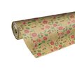 5404019381382-Rouleau papier cadeau kraft 0,7 x 50 m 65g imprimé fleurs - Viquel-P_405221361_1-0