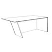 3253310544086-Bureau KHEOPS avec pied droit à droite - L200 - plateau imitation noyer - structure blanc-P_405223987_3-2