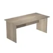 7331920009297-Bureau droit Trend - L160 - Pieds panneaux - plateau imitation chêne canadien-P_405224080_1-0