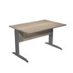 7331920009471-Bureau droit Trend - L120 - Pieds métals - plateau imitation chêne canadien - pied anthr-P_405224094_1-0
