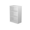 7331920008207-Bibliothèque mi-haute Trend - L80xP44xH120 cm - 2 portes en verre dépoli - gris-P_405224146_1-0