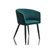 3253310543584-Burocean Ema - Chaise - accoudoirs - velvet polypropylene - vert canard-P_405224218_1-0