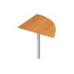 Angle de liaison à 90° pour Bureau Trend - pied anthacite - plateau imitation aulne