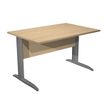 0404052255539-Bureau droit Trend - L140 - Pieds métals - plateau imitation chêne - pied anthracite-P_405225553_1-0