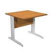 0404052256048-Bureau droit Trend - L80 - Pieds métals - plateau imitation aulne - pied effet chromé-P_405225604_1-0
