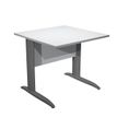 0404052256222-Bureau droit Trend - L80 - Pieds métals - plateau gris - pied anthracite-P_405225622_1-0