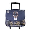 3663842009029-Cartable a roulettes 38 cm Lion- 2 compartiments- marine-  Pol Fox-P_405225995_1-0
