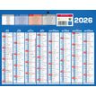3592930026276-Calendrier bancaire année civile BOUCHUT "Classique 16 Mois Mini" 21 x 26,5 cm coloris bleu Pefc 70 %--1