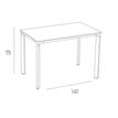8414376806005-Table 160x90cm MEET - Ezpeleta professionnel - Anthracite-P_405227987_3-2